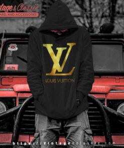 Louis Vuitton Logo Gold Hoodie