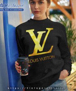 Louis Vuitton Logo Gold Sweatshirt