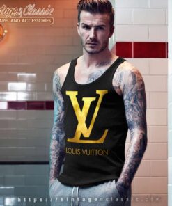 Louis Vuitton Logo Gold Tank Top Racerback
