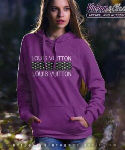 Louis Vuitton Logo Pattern Hoodie