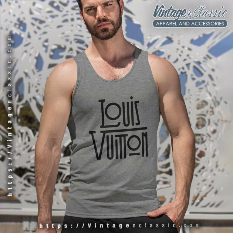 Louis Vuitton Logo Signature Shirt Tank Top Racerback Louis Vuitton Logo Signature Shirt Tank Top Racerback