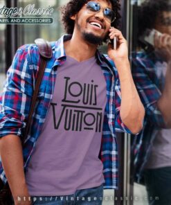 Louis Vuitton Logo Signature Shirt V Neck TShirt
