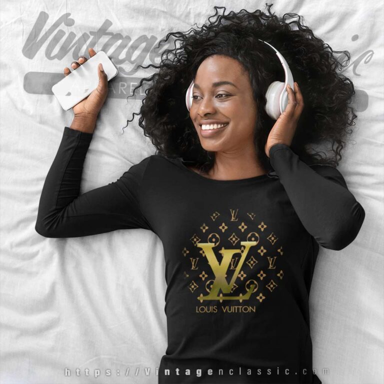 Louis Vuitton Seamless Pattern Long Sleeve Tee Louis Vuitton Seamless Pattern Long Sleeve Tee