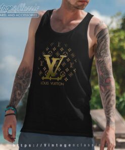 Louis Vuitton Seamless Pattern V Neck Tank Top Racerback