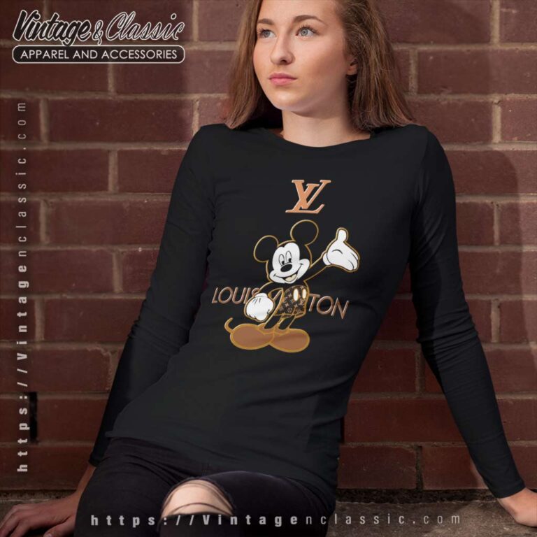 Louis Vuitton Lv Mickey Mouse Fashion Long Sleeve Tee Louis Vuitton Lv Mickey Mouse Fashion Long Sleeve Tee