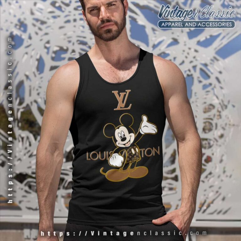 Louis Vuitton Lv Mickey Mouse Fashion Tank Top Racerback Louis Vuitton Lv Mickey Mouse Fashion Tank Top Racerback