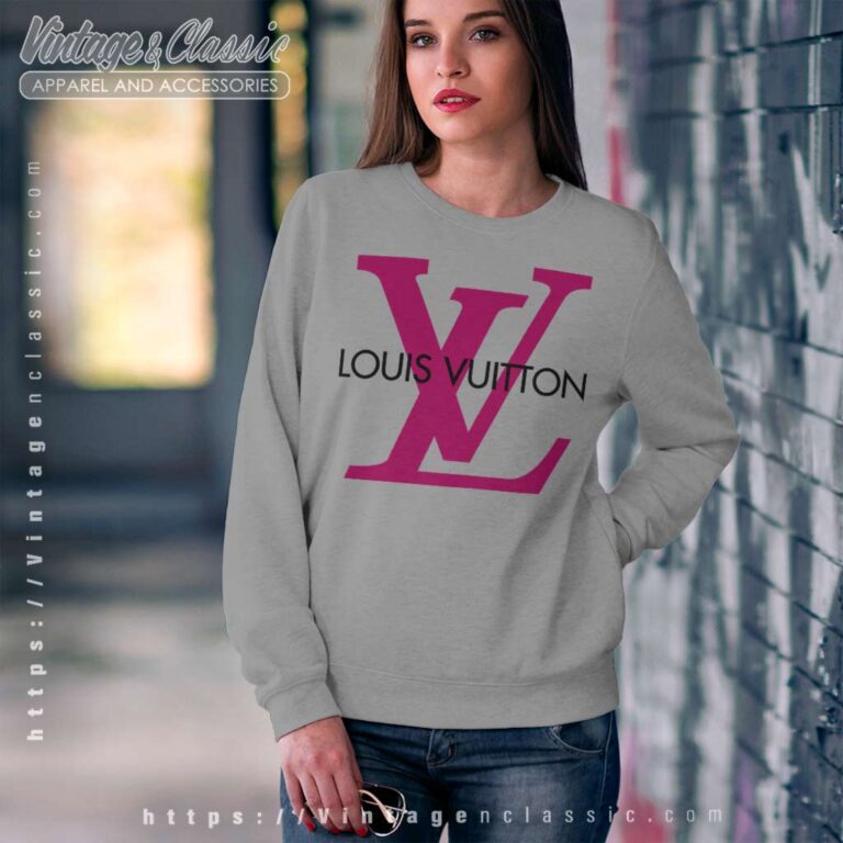 Louis Vuitton LV Pink Logo Sweatshirt Louis Vuitton LV Pink Logo Sweatshirt