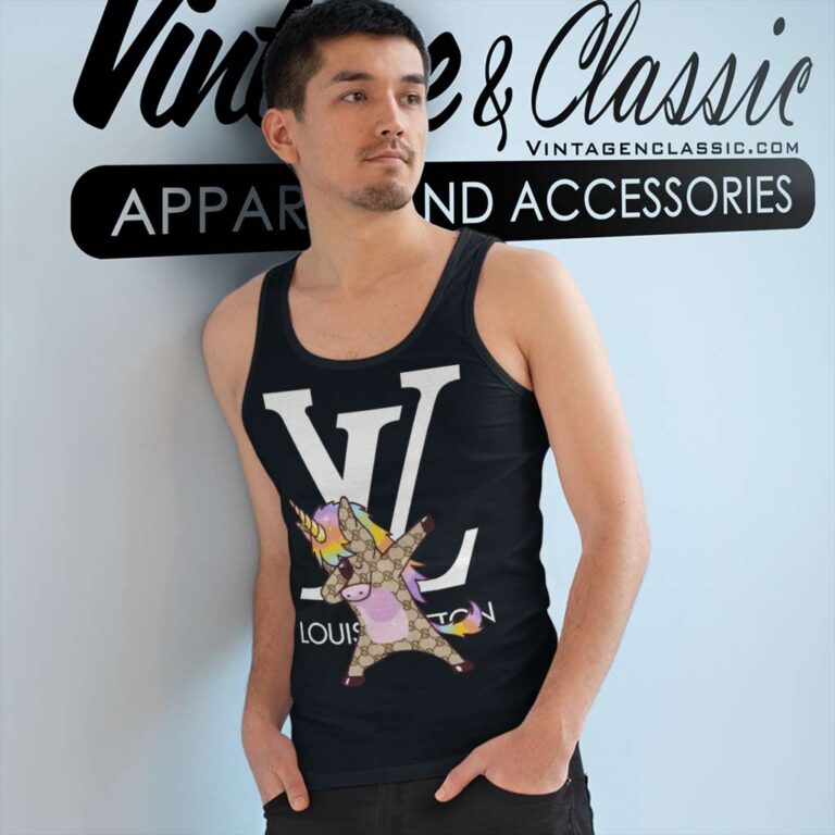Louis Vuitton Lv Unicorn Dabbing Tank Top Racerback Louis Vuitton Lv Unicorn Dabbing Tank Top Racerback