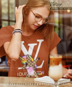 Louis Vuitton Lv Unicorn Dabbing Women TShirt