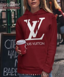 Louis Vuitton LV White Logo Hoodie