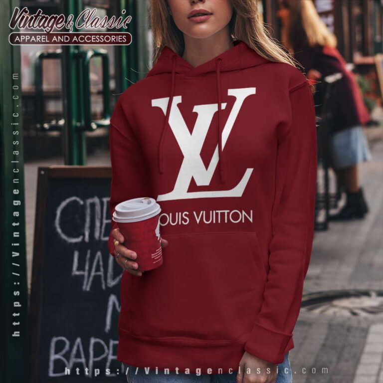 Louis Vuitton LV White Logo Hoodie Louis Vuitton LV White Logo Hoodie