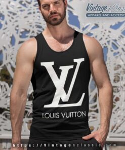 Louis Vuitton LV White Logo Tank Top Racerback