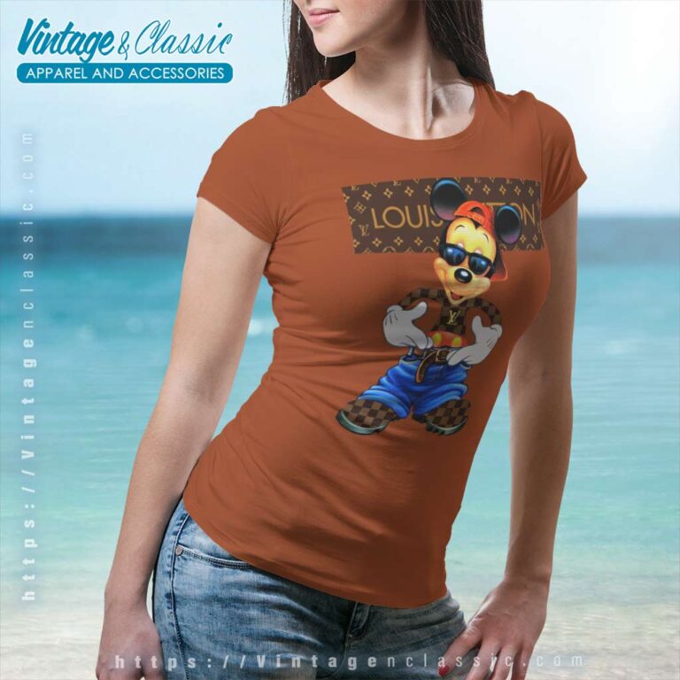 Louis Vuitton Mickey Mouse Funny Women TShirt Louis Vuitton Mickey Mouse Funny Women TShirt