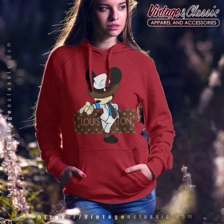 Louis Vuitton Mickey Mouse Fashion Hoodie Louis Vuitton Mickey Mouse Fashion Hoodie