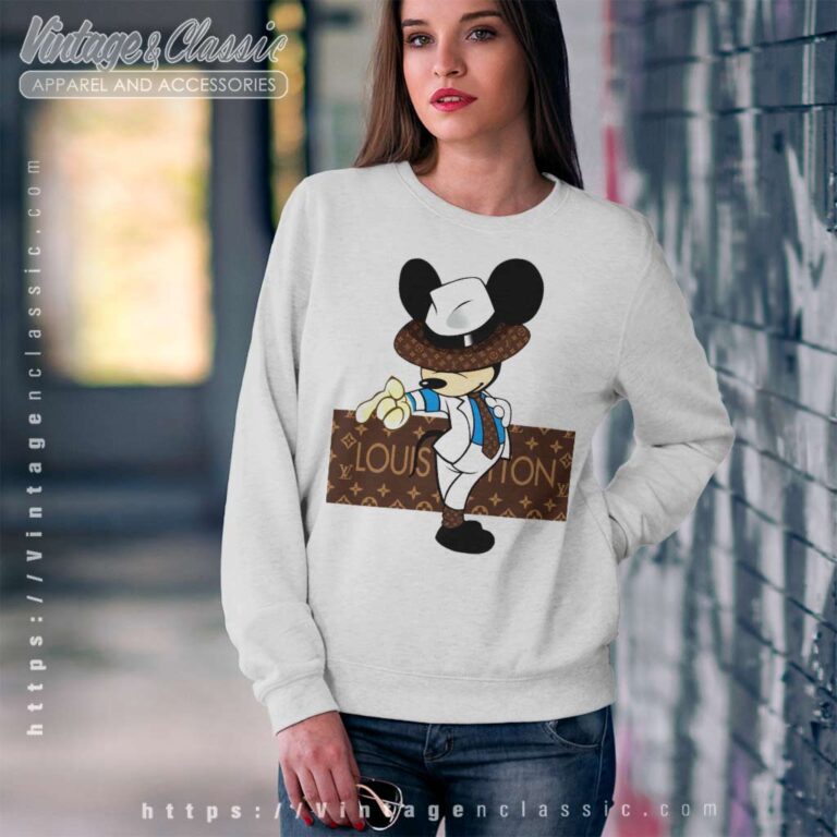 Louis Vuitton Mickey Mouse Fashion Sweatshirt Louis Vuitton Mickey Mouse Fashion Sweatshirt