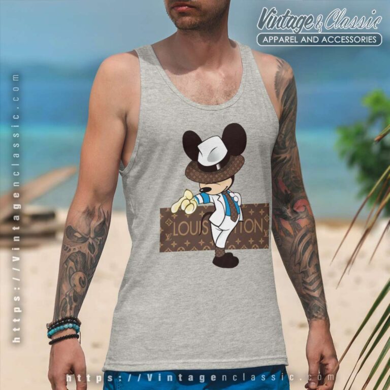 Louis Vuitton Mickey Mouse Fashion Tank Top Racerback Louis Vuitton Mickey Mouse Fashion Tank Top Racerback