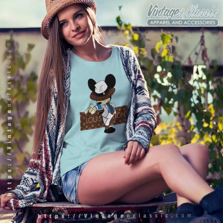 Louis Vuitton Mickey Mouse Fashion Women TShirt Louis Vuitton Mickey Mouse Fashion Women TShirt