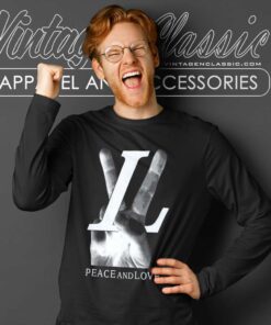 Louis Vuitton Peace And Love Long Sleeve Tee