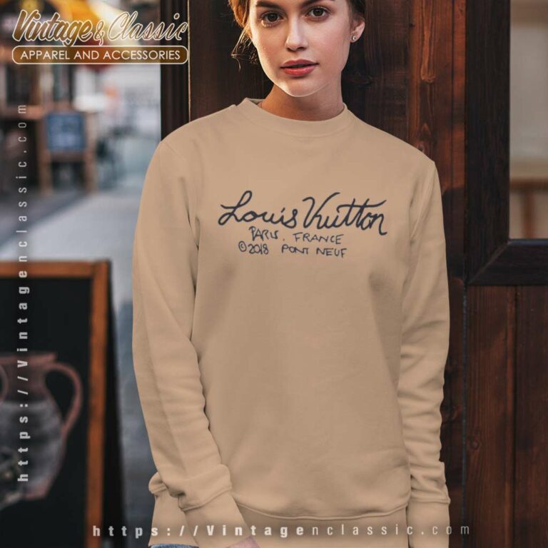 Louis Vuitton Pont Neuf Logo Shirt Sweatshirt Louis Vuitton Pont Neuf Logo Shirt Sweatshirt