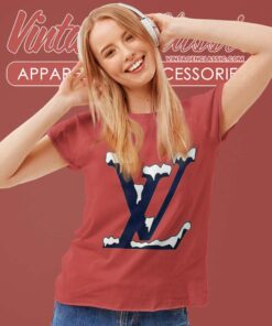 Louis Vuitton Snow Logo Shirt Women TShirt
