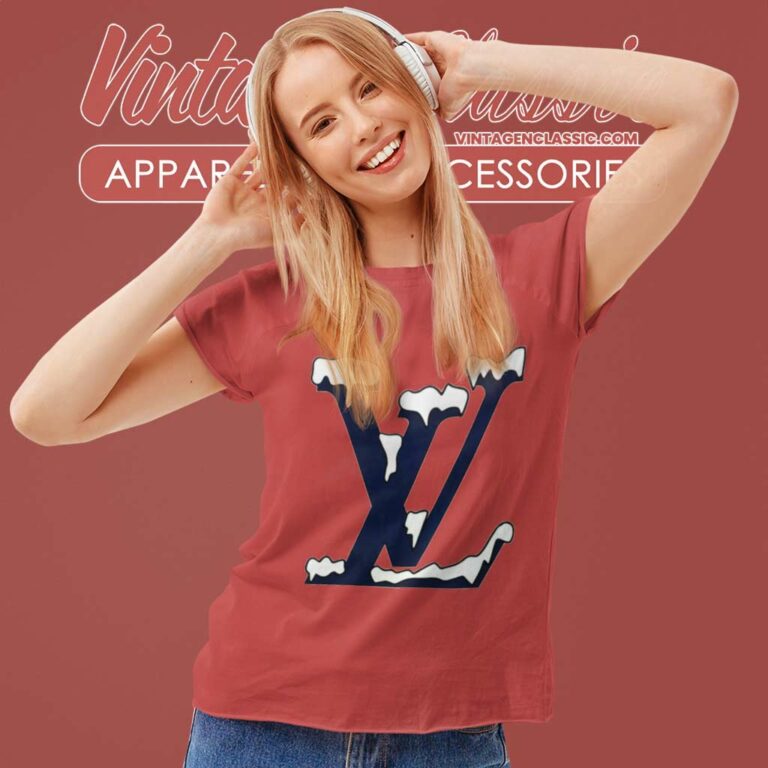 Louis Vuitton Snow Logo Shirt Women TShirt Louis Vuitton Snow Logo Shirt Women TShirt