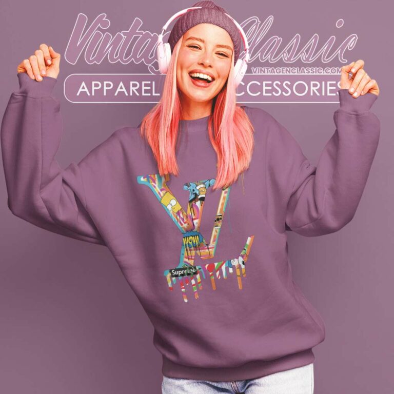 Louis Vuitton Supreme Simpsons Shirt Sweatshirt Louis Vuitton Supreme Simpsons Shirt Sweatshirt