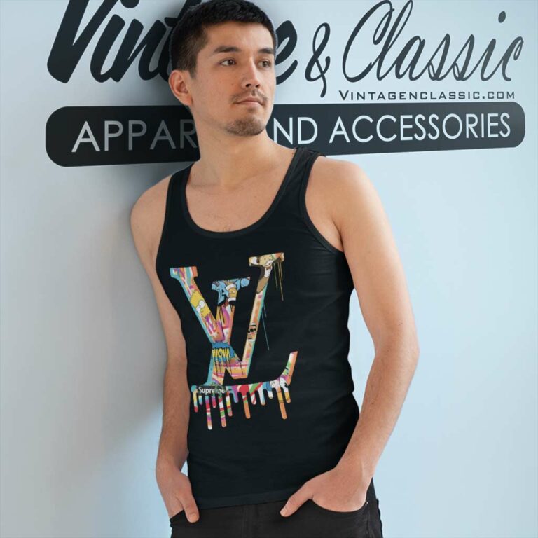 Louis Vuitton Supreme Simpsons Shirt Tank Top Racerback Louis Vuitton Supreme Simpsons Shirt Tank Top Racerback