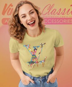 Louis Vuitton Supreme Simpsons Shirt Women TShirt