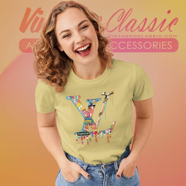 Louis Vuitton Supreme Simpsons Shirt Women TShirt Louis Vuitton Supreme Simpsons Shirt Women TShirt