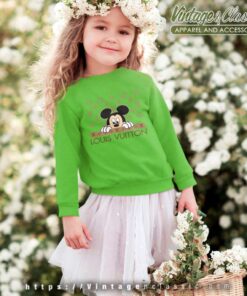 Louis Vuitton With Mickey Mouse Face Kids Sweatshirt