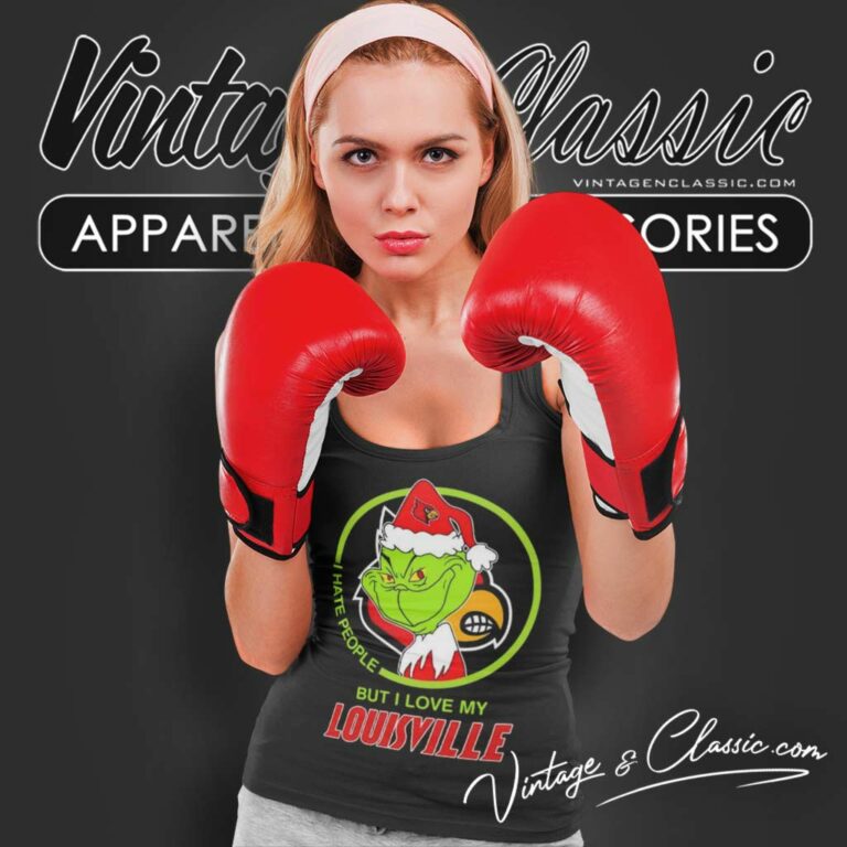 Louisville Cardinals Ncaa Christmas Grinch Shirt I Hate People But I Love My Louisville Tank Top Racerback Louisville Cardinals Ncaa Christmas Grinch Shirt I Hate People But I Love My Louisville Tank Top Racerback