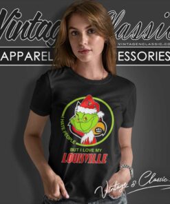 Louisville Cardinals Ncaa Christmas Grinch Shirt I Hate People But I Love My Louisville Women TShirt