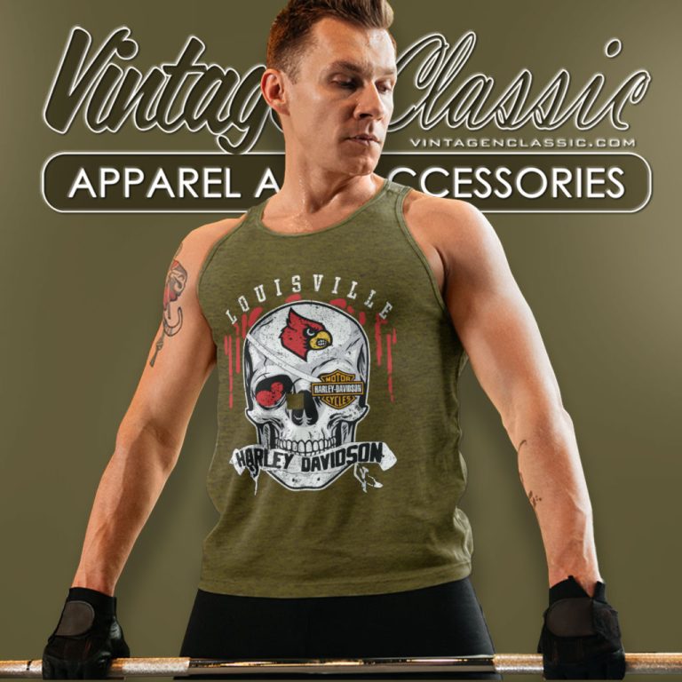 Louisville Harley Davidson Skull Tank Top Racerback Louisville Harley Davidson Skull Tank Top Racerback