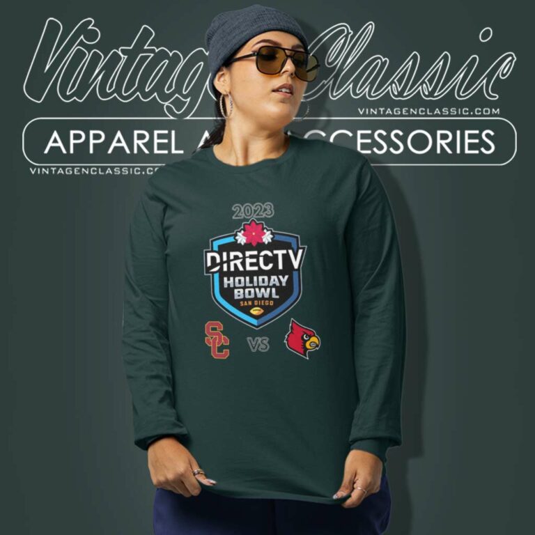 Louisville Vs Usc Directv Holiday Bowl Petco Park San Diego Long Sleeve Tee Louisville Vs Usc Directv Holiday Bowl Petco Park San Diego Long Sleeve Tee