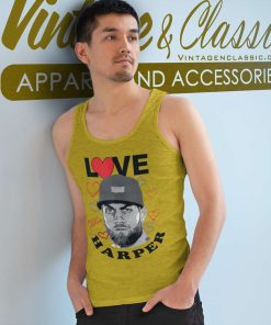 Love Bryce Harper Valentine Philadelphia Tank Top Racerback