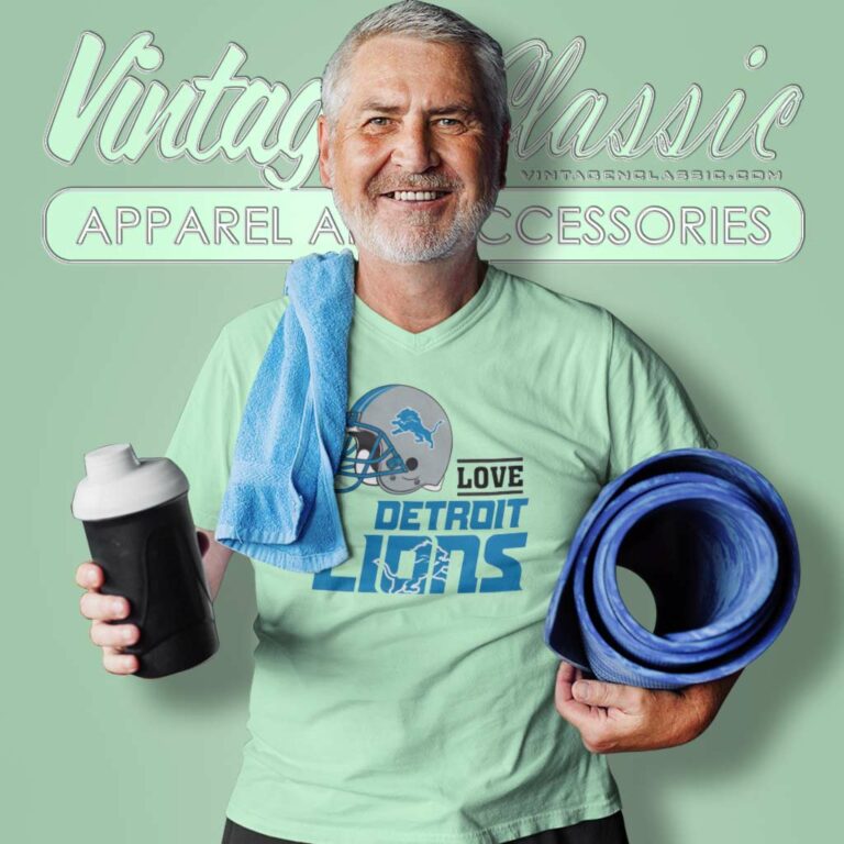 Love Detroit Lions Helmet V Neck TShirt Love Detroit Lions Helmet V Neck TShirt