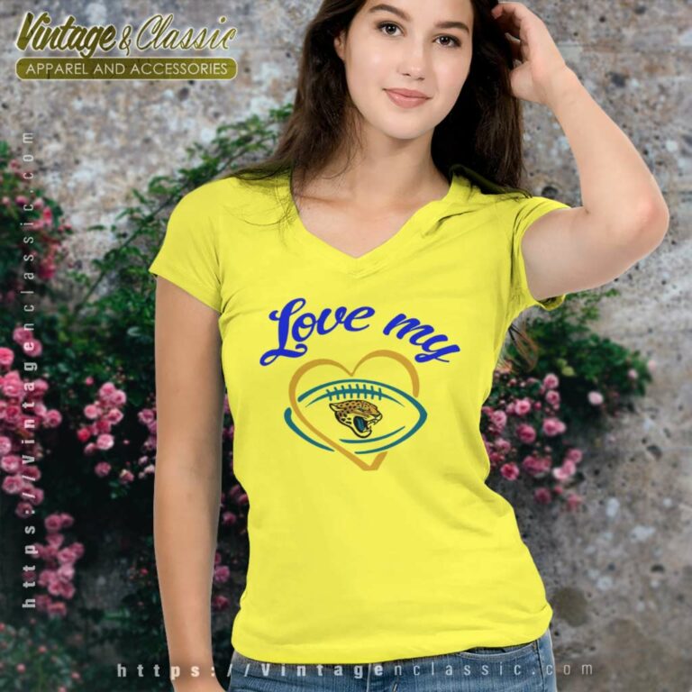 Love My Jacksonville Jaguars V Neck TShirt Love My Jacksonville Jaguars V Neck TShirt