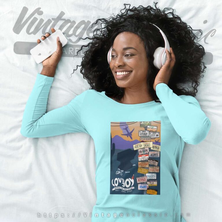 Lovejoy Across The Pond Tour 2023 Shirt Long Sleeve Tee Lovejoy Across The Pond Tour 2023 Shirt Long Sleeve Tee