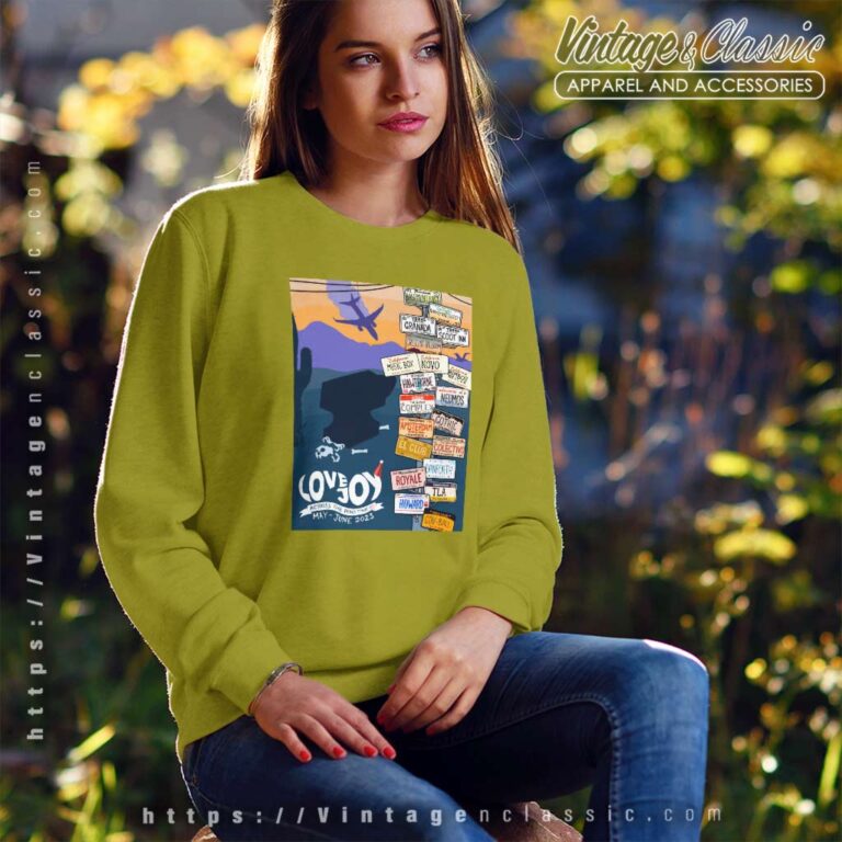 Lovejoy Across The Pond Tour 2023 Shirt Sweatshirt Lovejoy Across The Pond Tour 2023 Shirt Sweatshirt