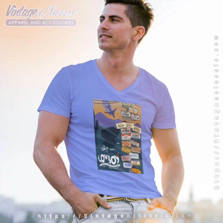 Lovejoy Across The Pond Tour 2023 Shirt V Neck TShirt Lovejoy Across The Pond Tour 2023 Shirt V Neck TShirt