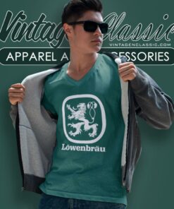 Lowenbrau Beer Logo V Neck TShirt