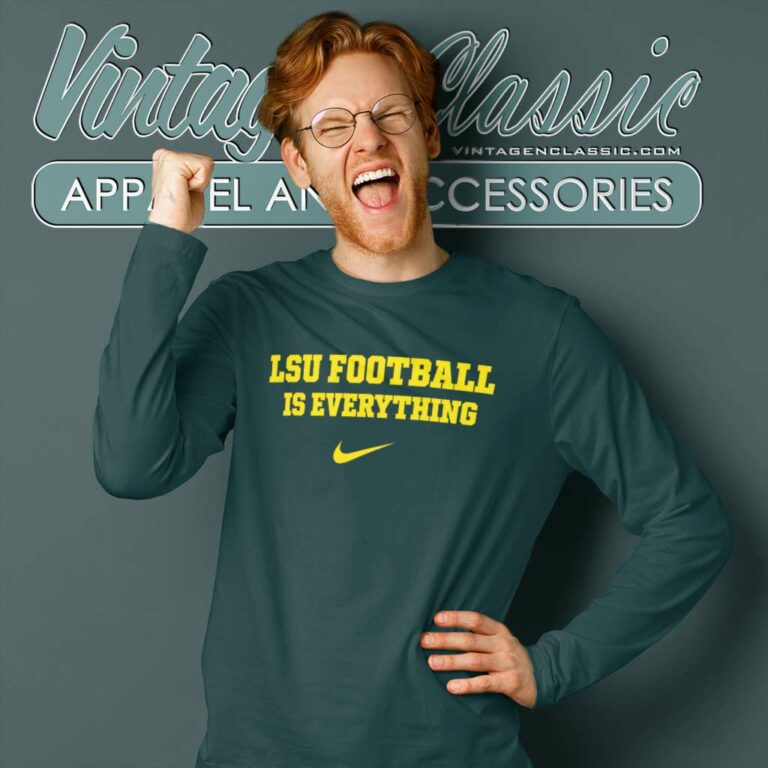 Lsu Football Is Everything Nike Logo Long Sleeve Tee Lsu Football Is Everything Nike Logo Long Sleeve Tee