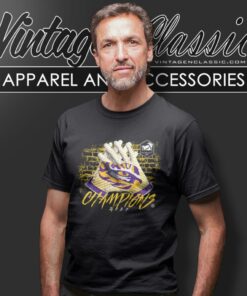 Lsu Tigers 2023 2024 Reliaquest Bowl Champions Gloves T Shirt