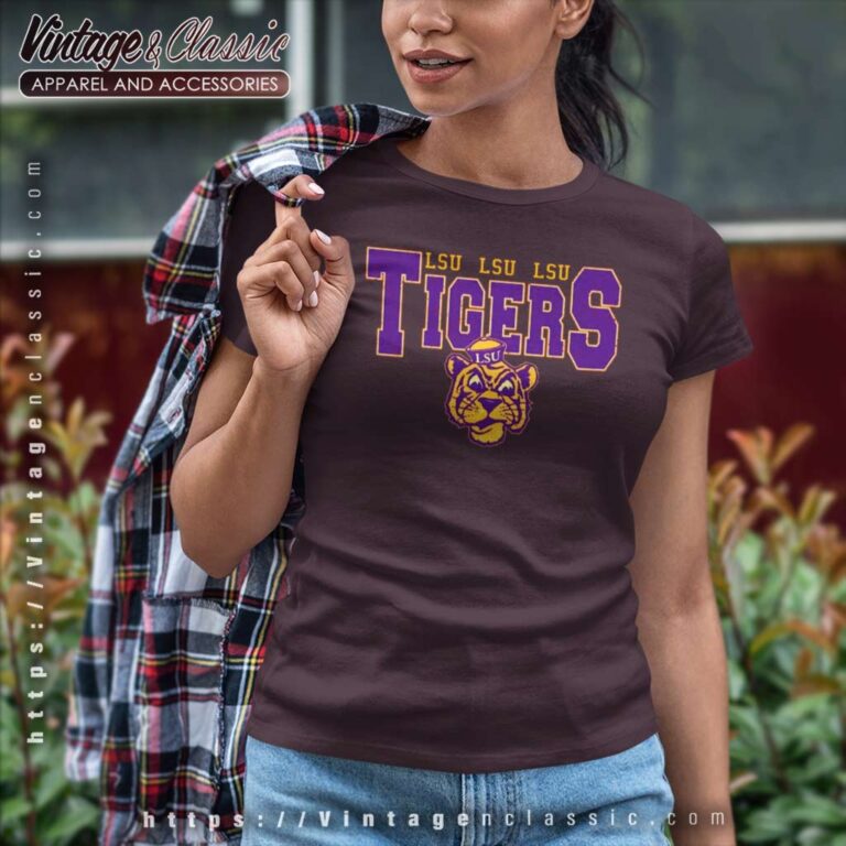 Lsu Tigers Champion Logo Women TShirt Lsu Tigers Champion Logo Women TShirt