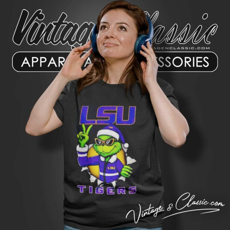Lsu Tigers Grinch Christmas Women TShirt Lsu Tigers Grinch Christmas Women TShirt