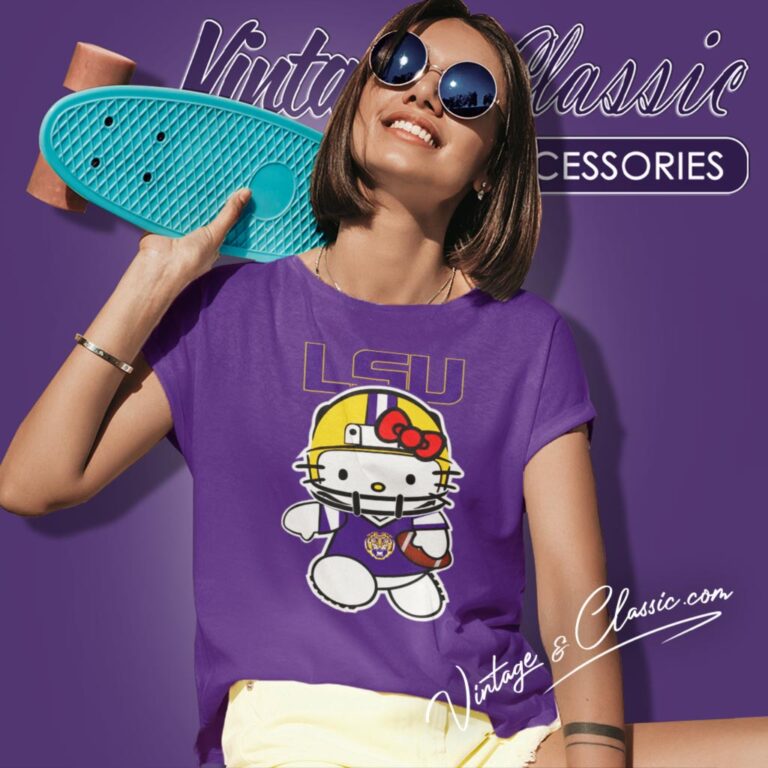 Lsu Tigers Hello Kitty Women T Shirt Lsu Tigers Hello Kitty Women T Shirt