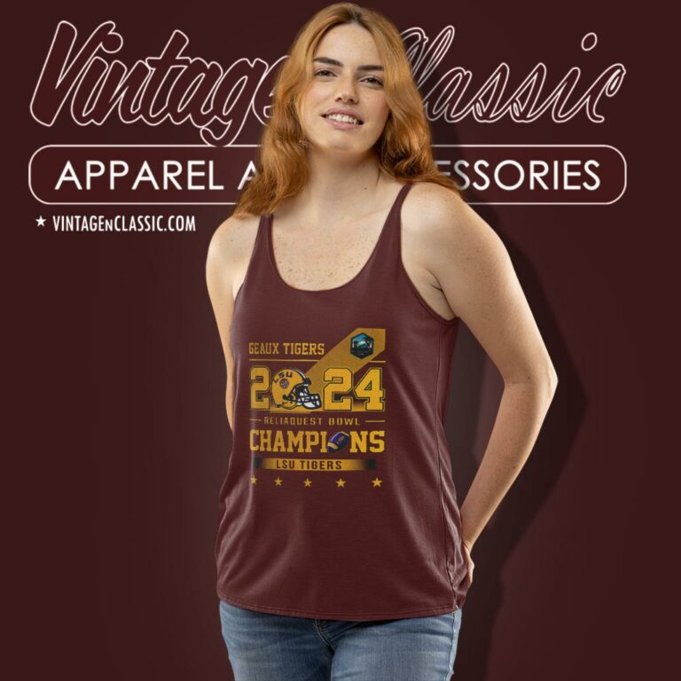 Lsu Tigers Skyline 2023 2024 Reliaquest Bowl Champions Geaux Tigers Tank Top Racerback Lsu Tigers Skyline 2023 2024 Reliaquest Bowl Champions Geaux Tigers Tank Top Racerback