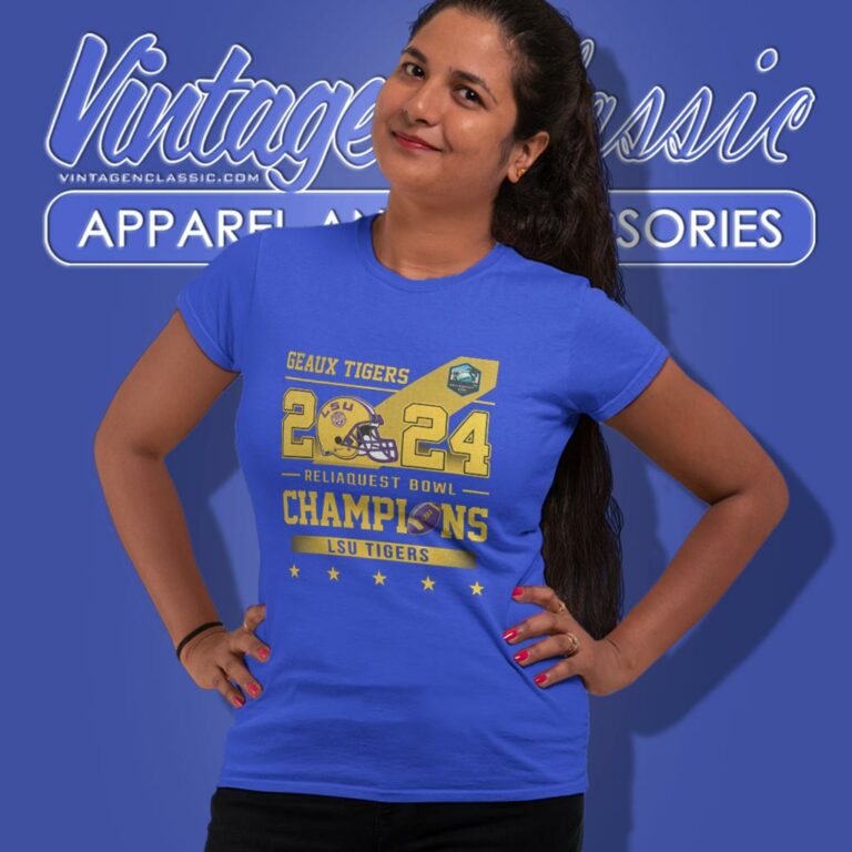 Lsu Tigers Skyline 2023 2024 Reliaquest Bowl Champions Geaux Tigers Women T Shirt Lsu Tigers Skyline 2023 2024 Reliaquest Bowl Champions Geaux Tigers Women T Shirt