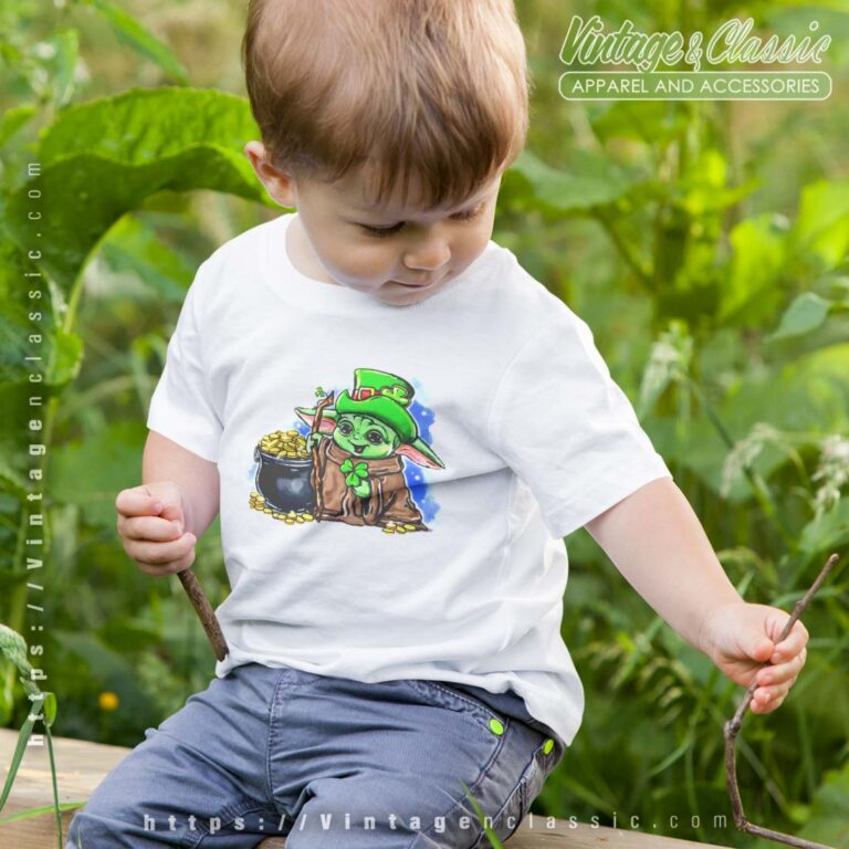 Lucky Irish Baby Yoda St Patricks Day Kids Shirt Lucky Irish Baby Yoda St Patricks Day Kids Shirt