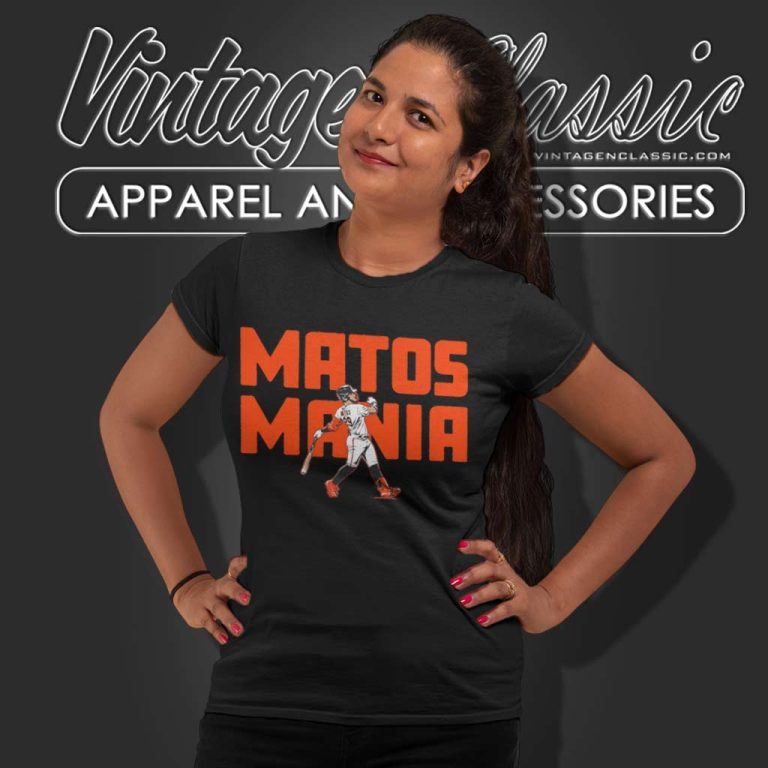 Luis Matos 29 San Francisco Giants Matos Mania Women TShirt Luis Matos 29 San Francisco Giants Matos Mania Women TShirt